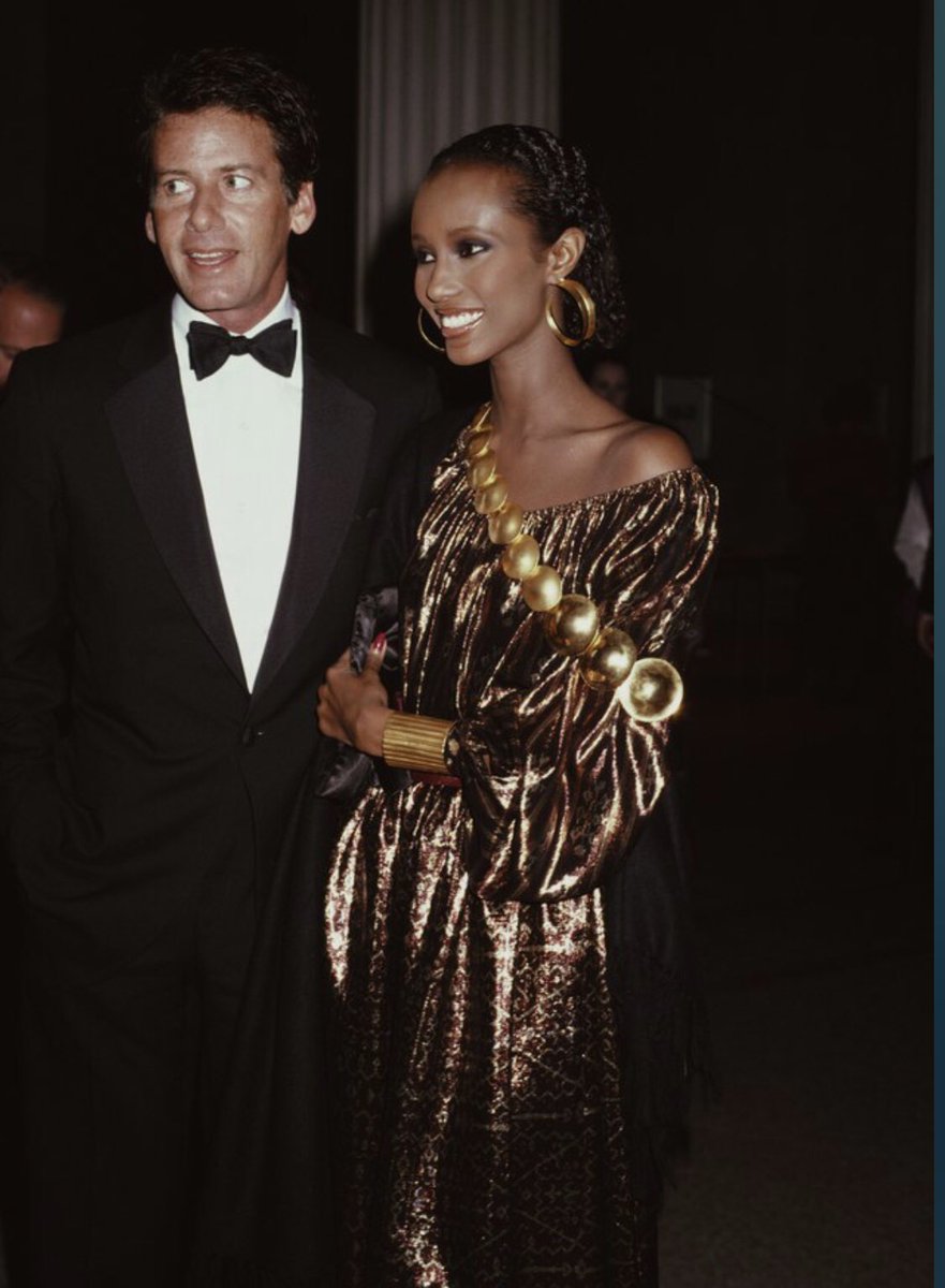 fbf At my first Met Gala with Calvin Klein December 1981 #imanarchive fbf At my first Met Gala with Calvin Klein December 1981 #imanarchive