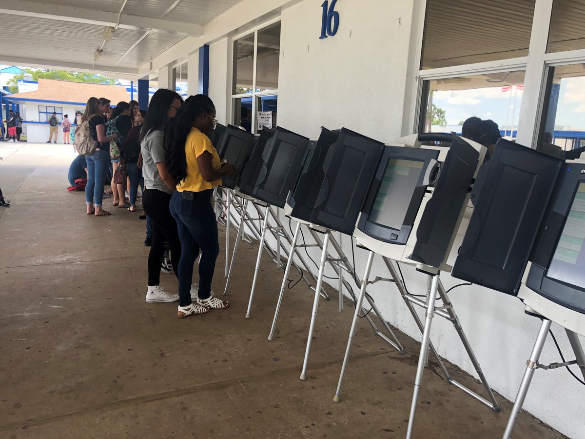votebrevard's tweet photo. Today my community outreach team  visited Titusville High School @terrierspirit1 to facilitate school elections with over 240 students voting. #VoteBrevard #dawgpound https://t.co/Ad3l2g6OQx