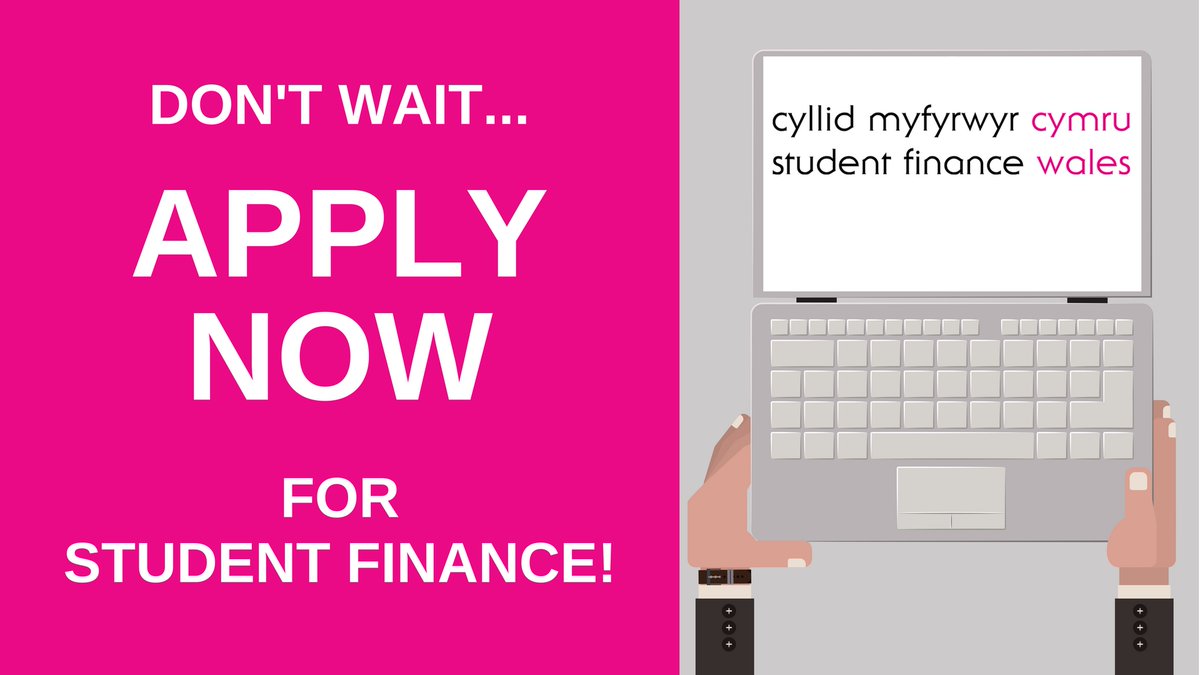 SLCComms's tweet photo. Welsh students should #applynow to ensure their student finance is in place before their studies begin #deadlinesapproaching https://t.co/u1Dfg8jMbg https://t.co/QzzFNsaoSj