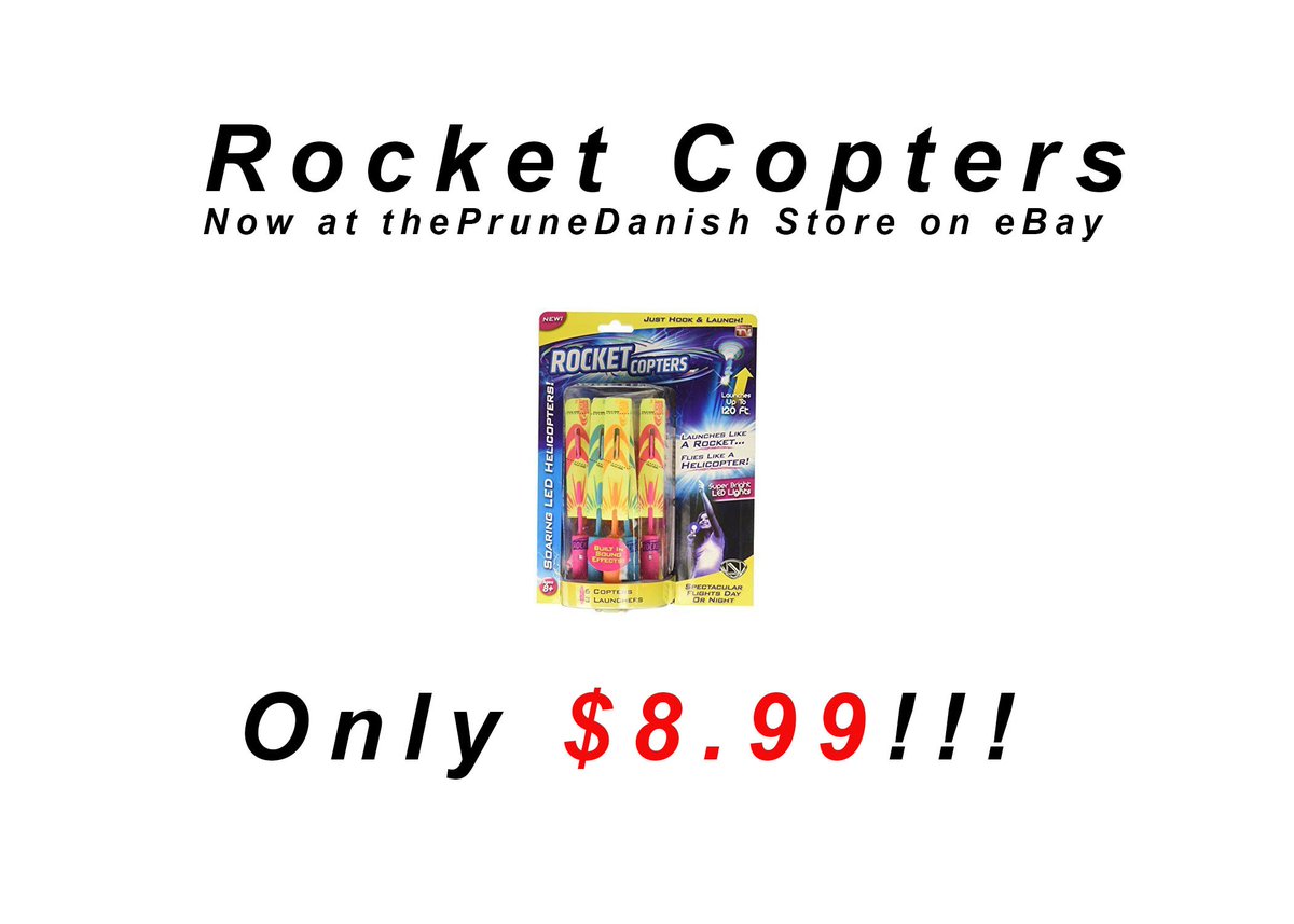 theprunedanish's tweet image. #funforthekids #funforadults #theprunedanish #prunedeals #deals #dailydeals #theprunedanishonebay #lowprices #toys #kids #fun #happy #birthdaygift #gift #holiday #toy #rocket #copters #gifts #forthekids #bestdad #bestmom #bestuncle #bestaunt #reward #amazing #bondingwithfamily
