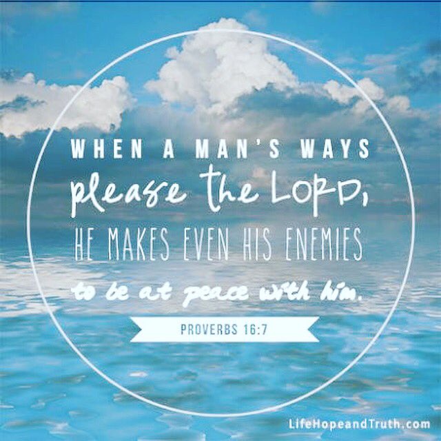 grind4_god's tweet photo. Proverbs 16:7
#Grind4God https://t.co/9nd1zoPcJu