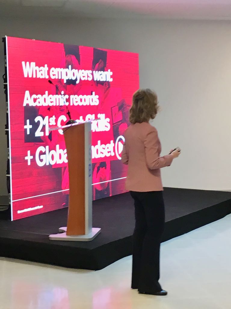 BSB_Barcelona's tweet photo. 🎙️@LuisaTristan: "What is important in this building is not the building in itself... It's how we have transformed teaching... How we have transformed LEARNING"
#BSBNexus #BSBWorldReady #GlobalPreUniversityExperience #CognitaWay https://t.co/ZAfa60BA0O