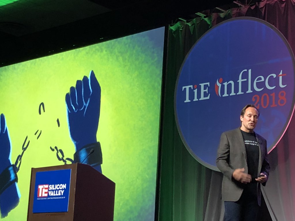 aakela's tweet image. .@splunk CEO @douglasmerritt talking about #SplunkForGood and how they are contributing to the community at #TiEInflect