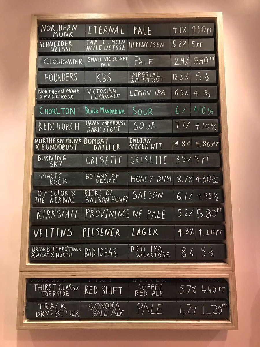 Friday beer board!