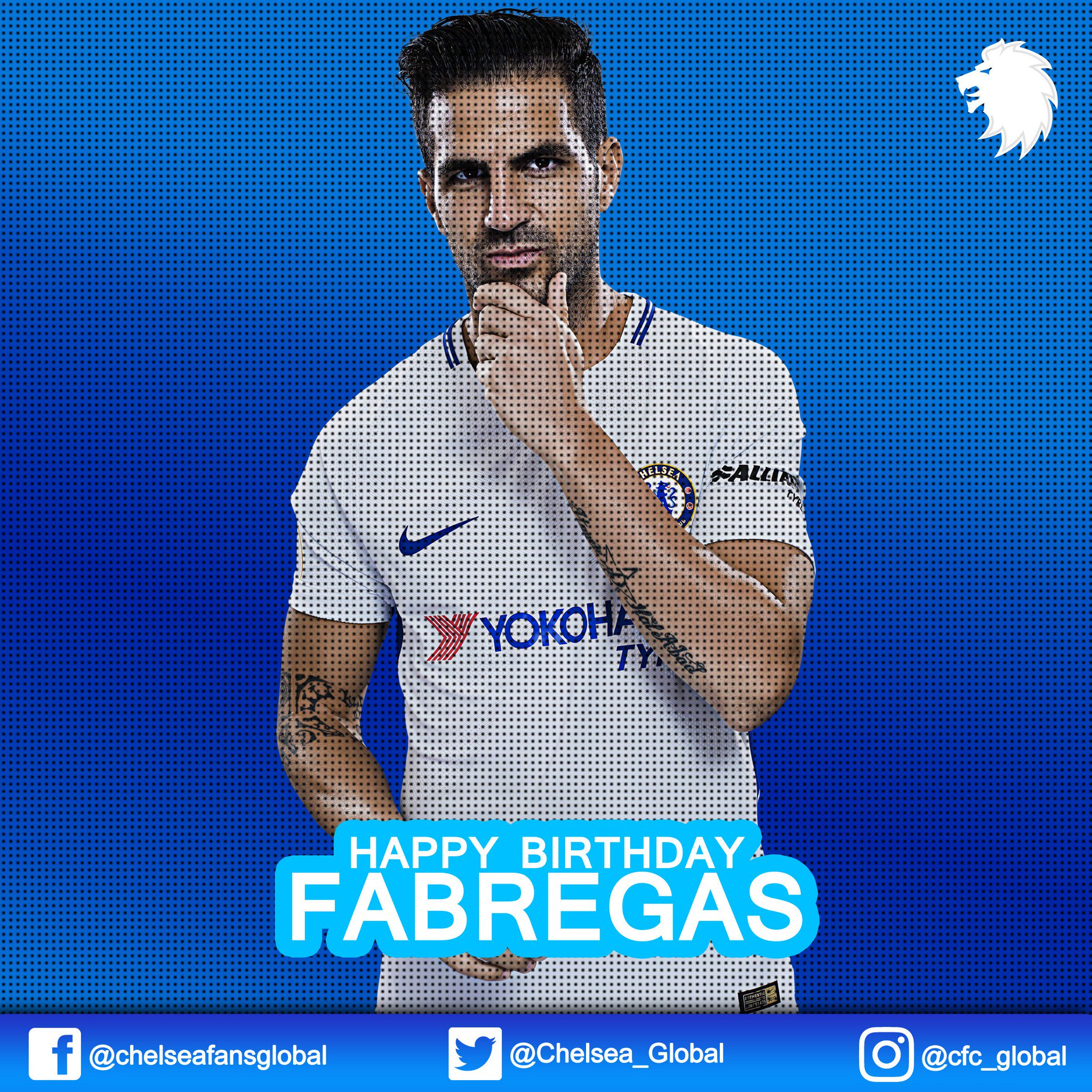 Today we say happy 31st Birthday Cesc   