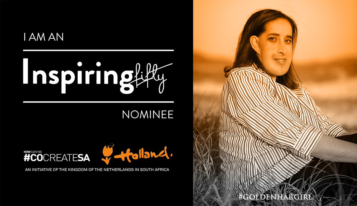zarenya's tweet image. Thrilled and honoured to be nominated for #inspiringfifty this year. #cocreatesa #goldenhargirl