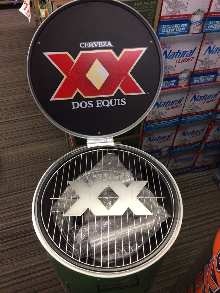 Dos Equis grill giveaway! Retweet and Favorite this tweet AND must be following us for a chance to win. We will pull a winner in a couple of weeks, and the winner of the Corona Chiminea will be announced tomorrow!
