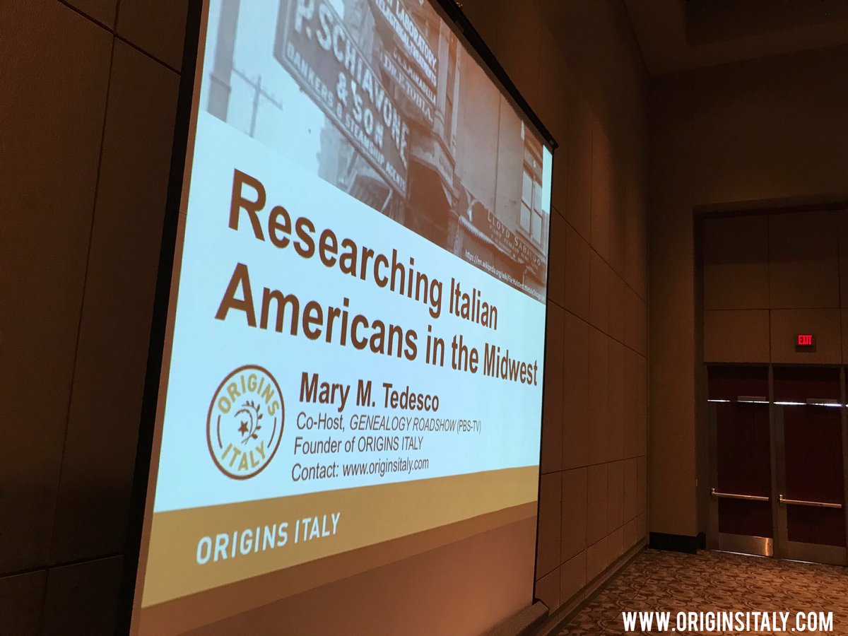 Wonderful audience this morning @ “Researching #Italian Americans in the #Midwest” @ #NGS2018GEN! #genealogy #michigan #familyhistory