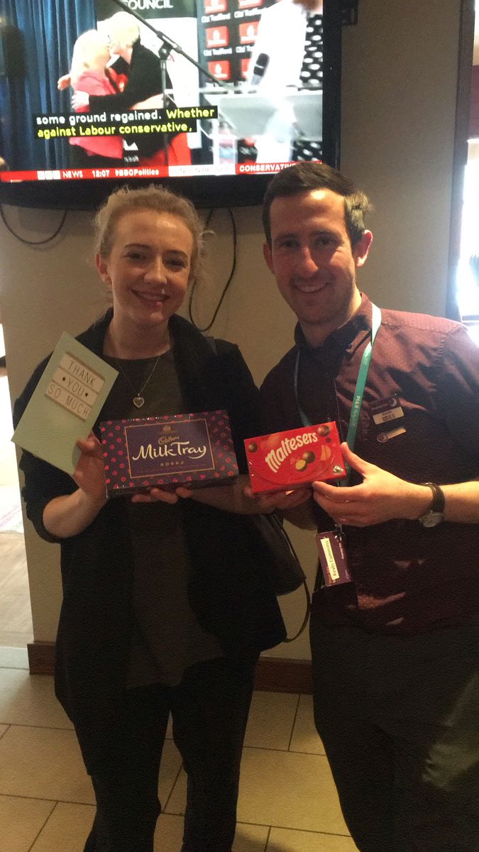 Well done to our Work Experience Chloe! She did so well and worked hard! Enjoy the chocolates! X