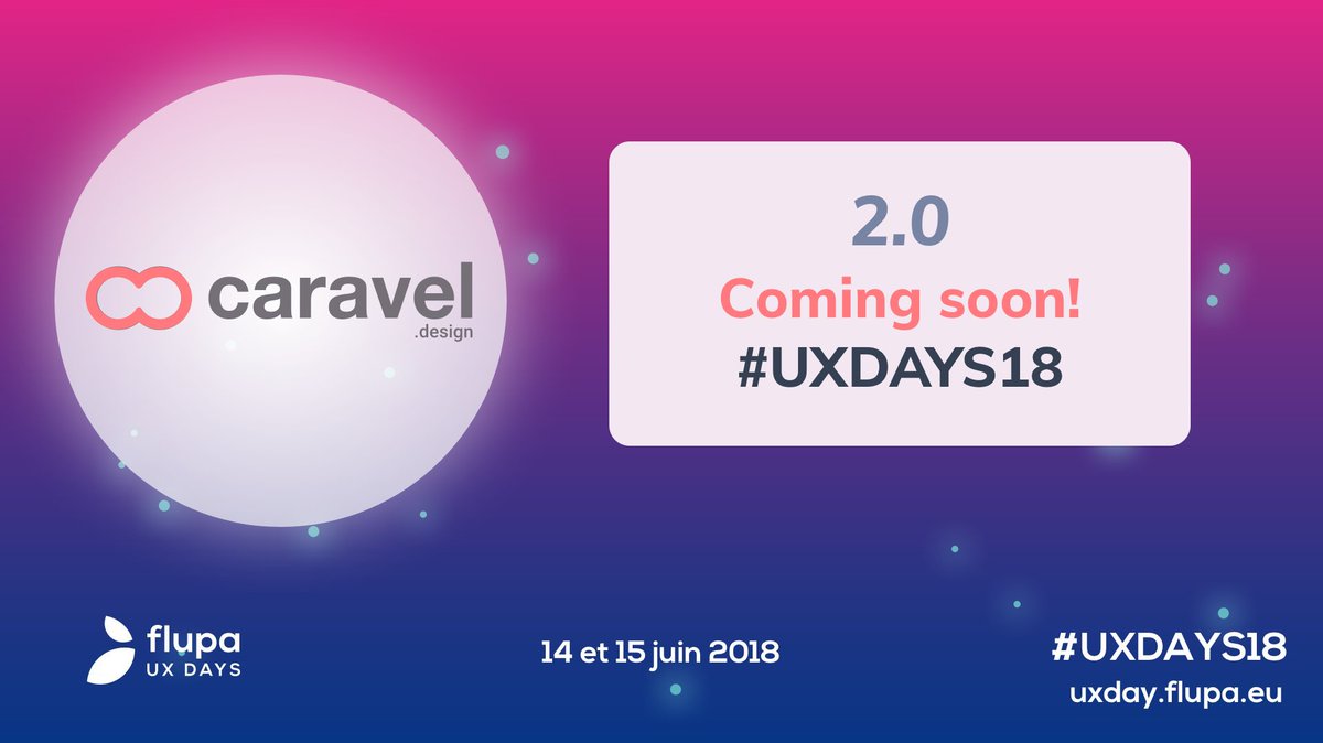 CaravelDesign's tweet photo. Happy to announce we’ll be officially launching Caravel 2.0 during #UXDAYS18 🚀🚀
Thanks to @flupa team for the opportunity. Stay put for more updates and teasers 😉 https://t.co/wySWKGl33a