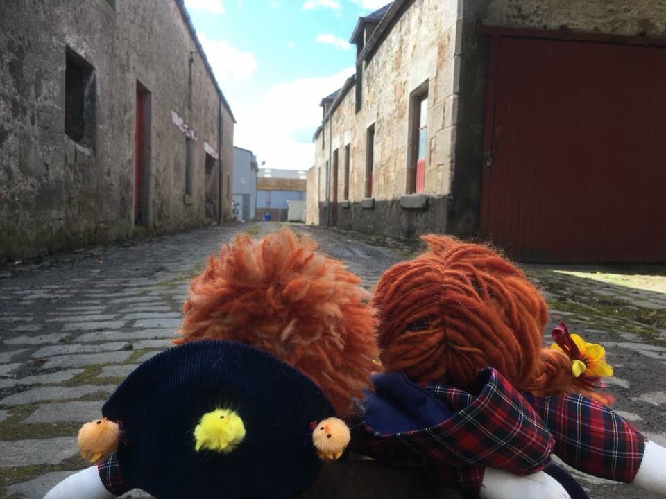Eliefayreday's tweet image. Morag &amp;amp; Hamish checking the outhouses #scarecrowfestivalelie