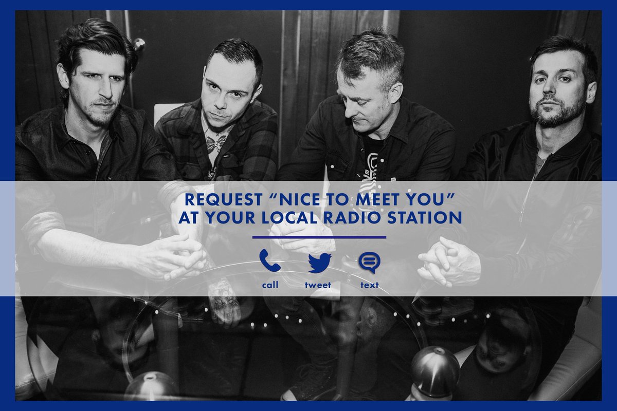 Contact your local radio station and request #NiceToMeetYou today!