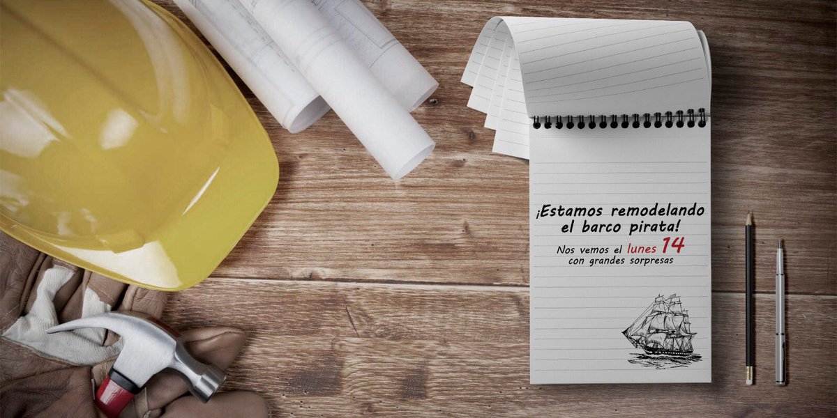 Estamos remodelándoel barco nos vemos el lunes 14,en su lugar este lunes pondrán un programa de #lanochepirata repetido <a href="/YolaBerrocal/">Yola Berrocal</a> <a href="/lizemiliano/">Liz Emiliano</a> <a href="/DavidArnanz/">David Arnanz</a> @JuanGHRV <a href="/PipiEstrada1/">Pipi Estrada</a> <a href="/MiguelGH_17/">Miguel Vilas</a> @PetraGHRV <a href="/kathysamores/">..Kathy Sandoval!★</a> <a href="/djmoises1/">DJ MOIS</a> <a href="/ivanmadrazo/">Ivan Madrazo Gomez</a> @CarlosPeluka