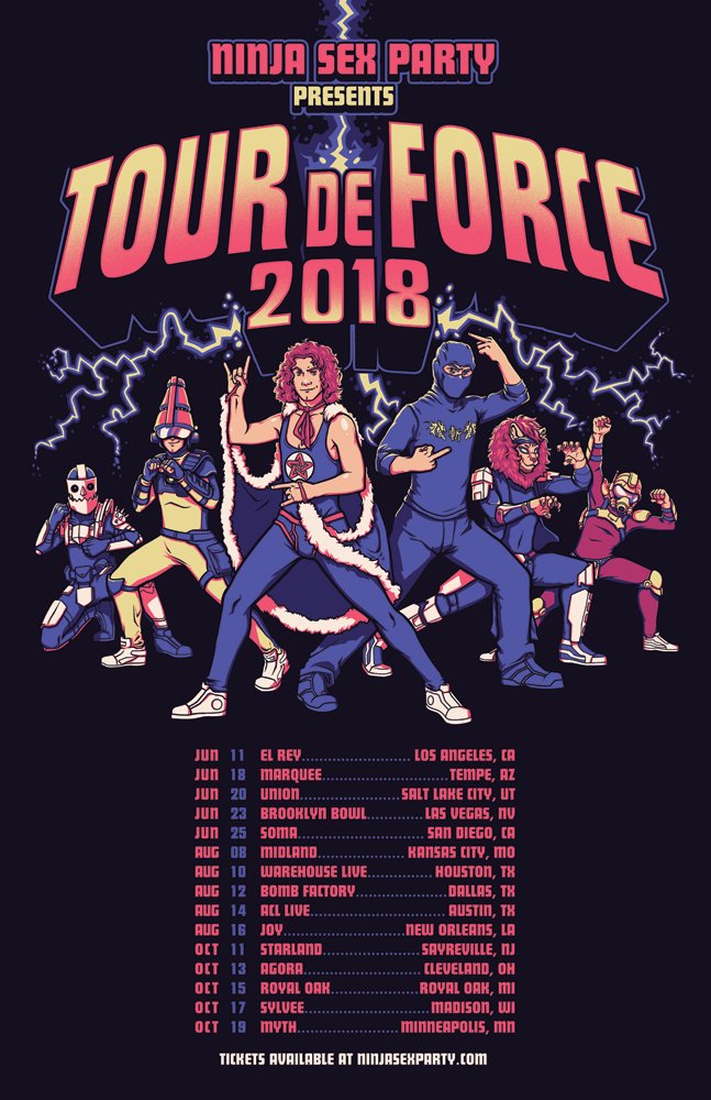 We are proud af to announce...TOUR DE FORCE 2018! Come see us and <a href="/TWRPband/">TWRP</a> rock your face/body/butt off!!! All tickets go on sale Friday May 11th at 10 AM local time!