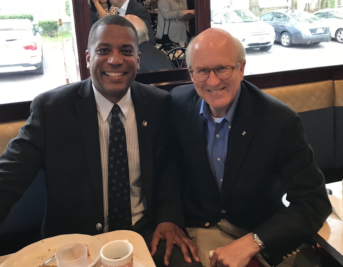 Great meeting this morning at Three Brother Diner(Hamden) with <a href="/SenGeorgeLogan/">George Logan</a> In session til 5am and meeting us at 8am! He's a machine!Thanks to @CTDaveWalker Dave Walker for coming out to support! <a href="/FrankLaDore/">Frank LaDore</a> We need to Re-elect George Logan!