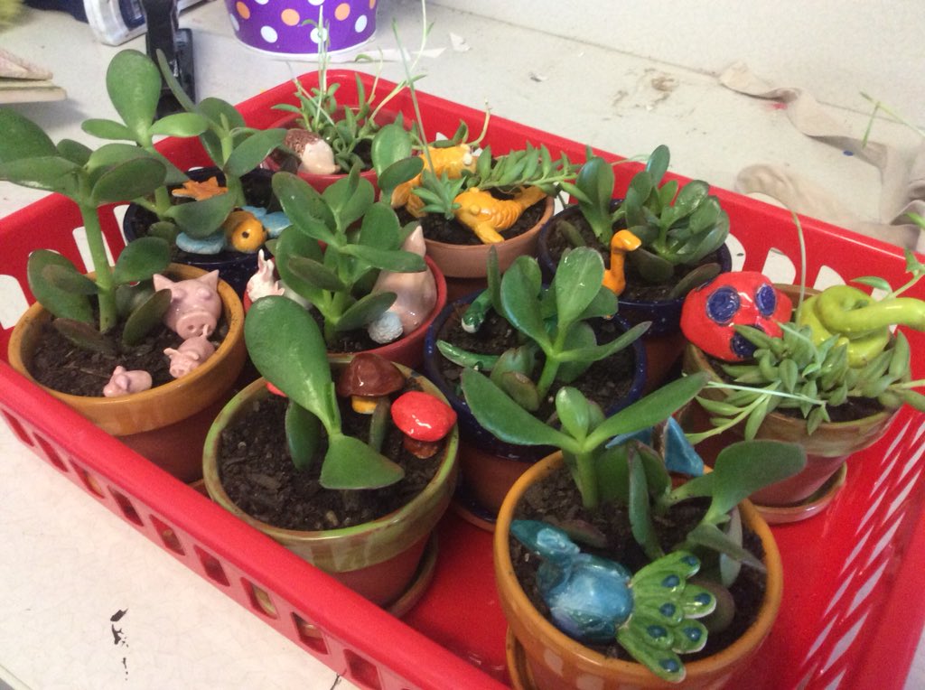 AFHSVisualArts's tweet image. Fine Arts Departments is very thankful for all the hard workof our office professionals... our #PatriARTISTs in Sculpture 1 made the tiny critters. @NAHS4AFHS @AFHSannounce