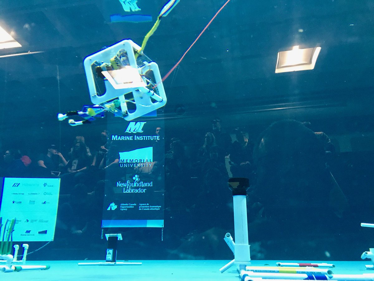 FRJHschool's tweet photo. FRJH Riptide Robotics ROV team enjoying the competition today @NLESDCA @marineinstitute #matenl #materov https://t.co/bn7tmEwimu