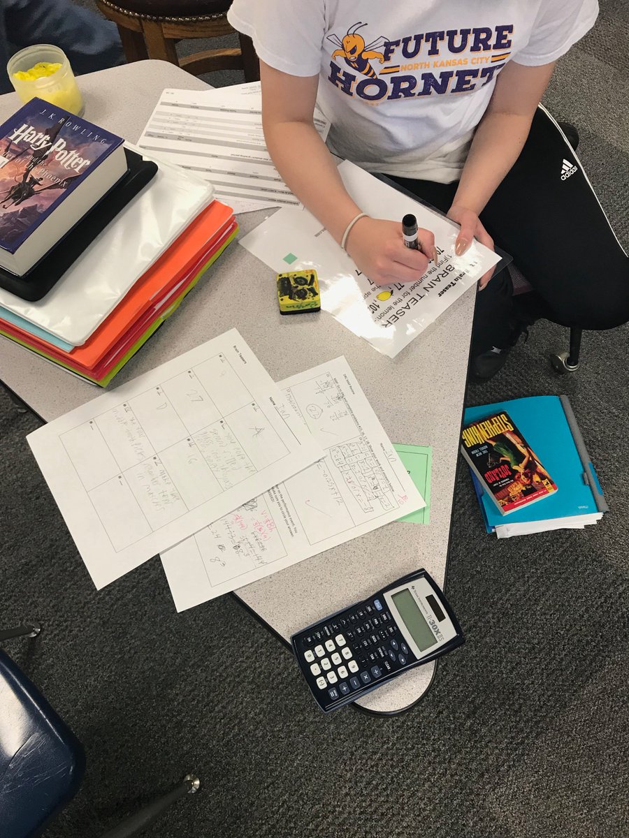 emmceebe's tweet photo. Ss solving logic puzzles the day before MAP to build perseverance &amp; problem solving! We are ready to ROCK some 8th grade math! #growthmindset #logicpuzzles #EGMSMath https://t.co/ZkT6gn8i0W