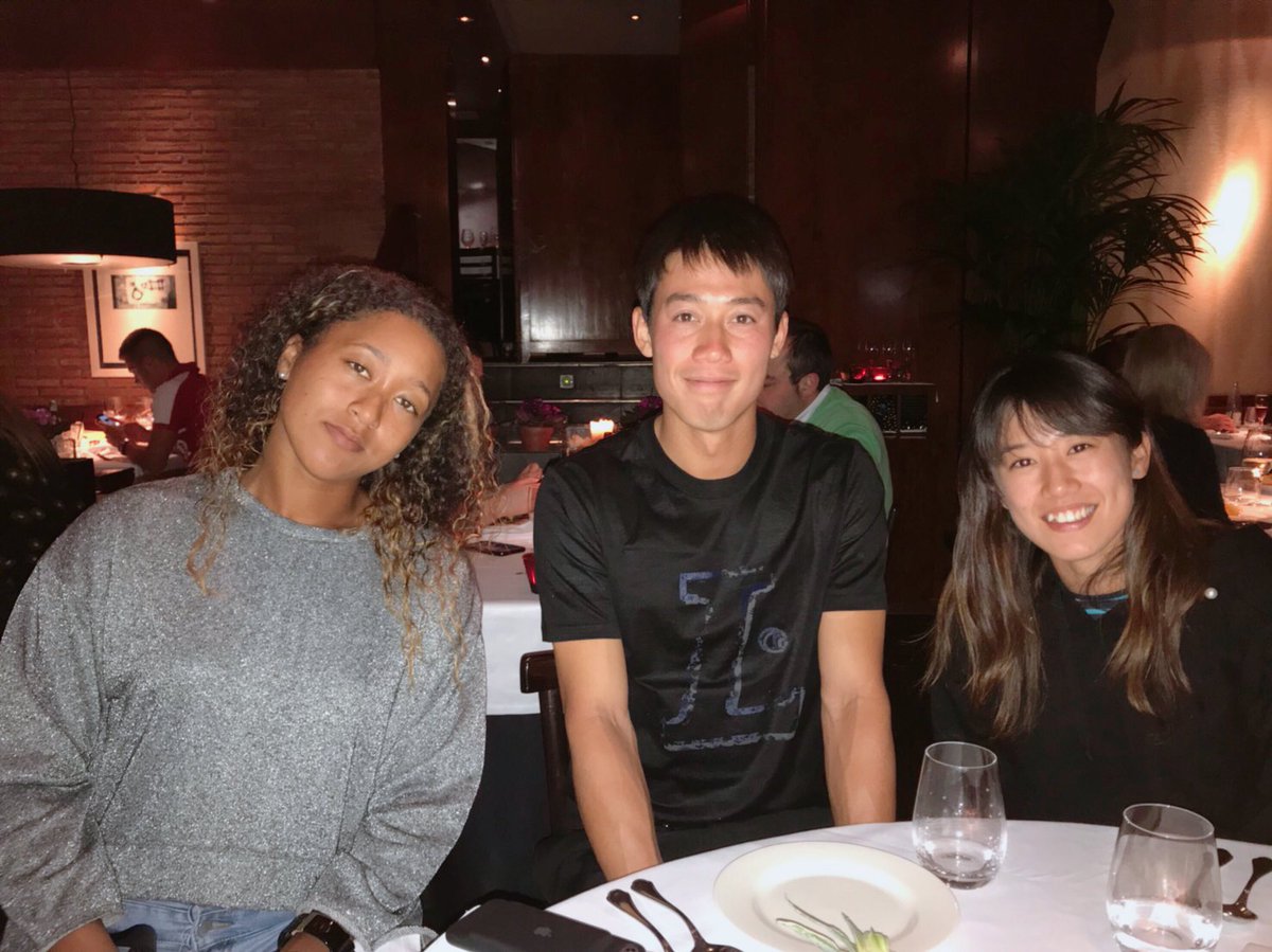 Miyu Kato 加藤 未唯 Dinner With Naomi Osaka And Keinishikori Last Night