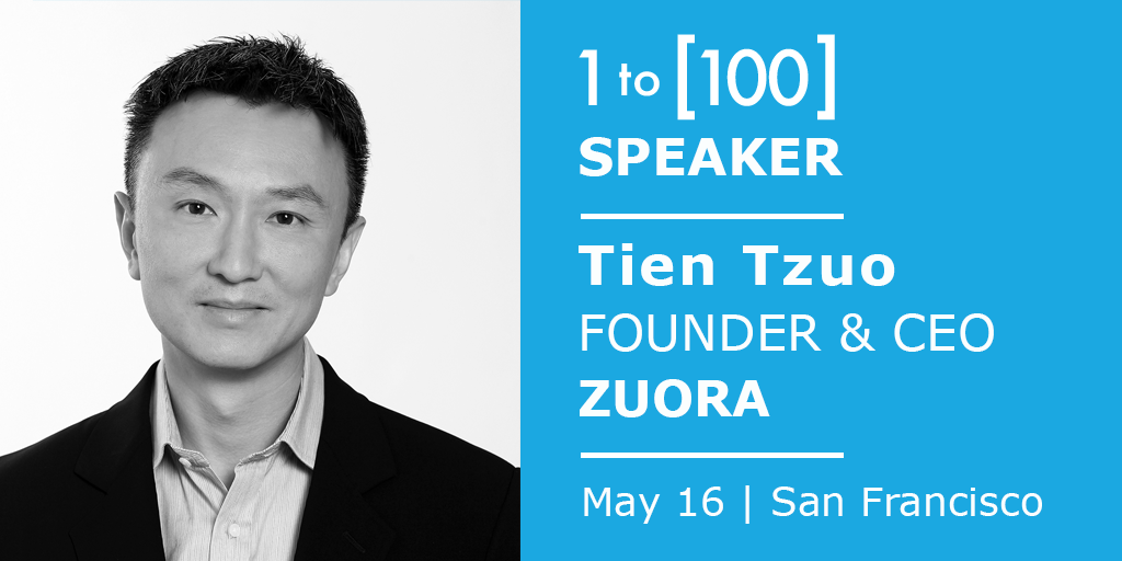 On 5/16, <a href="/tientzuo/">Tien Tzuo</a> will talk about his journey as CEO <a href="/Zuora/">Zuora</a> &amp; what it takes to build successful #EnterpriseTech business. Full speaker lineup &amp; registration for #NextWorld1to100 here: buff.ly/2qSSafJ