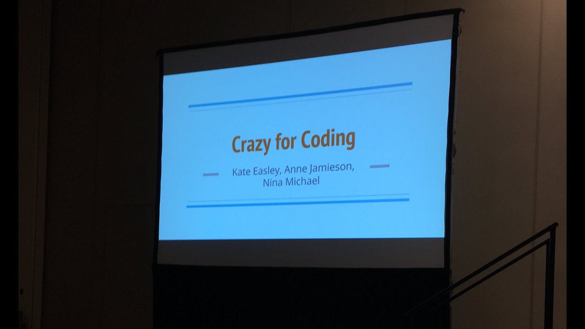 LBochat's tweet image. Excited to share ideas from these coding gals! #ILARF2018