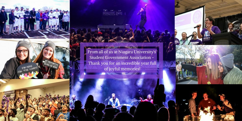 From all of us at 
Niagara University’s Student Government Association - 
Thank you for such an amazing year full of fun, joy, and success! Have a great summer everyone, and we will see you in the Fall! AND Congratulations to all of the Seniors graduating next week!  🎉👨‍🎓👩‍🎓