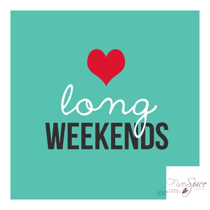 five_spice's tweet image. Happy bank holiday week. Keep a look out for our next competition ‘giveaway’ 👌👌👌