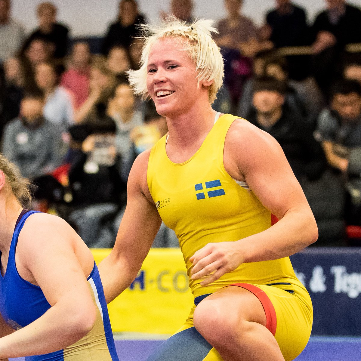 TV4Sport's tweet photo. Jenny Fransson tog EM-guld i damernas 72-kilosfinal i brottning! 🇸🇪💪 https://t.co/GaB4MLh8ei