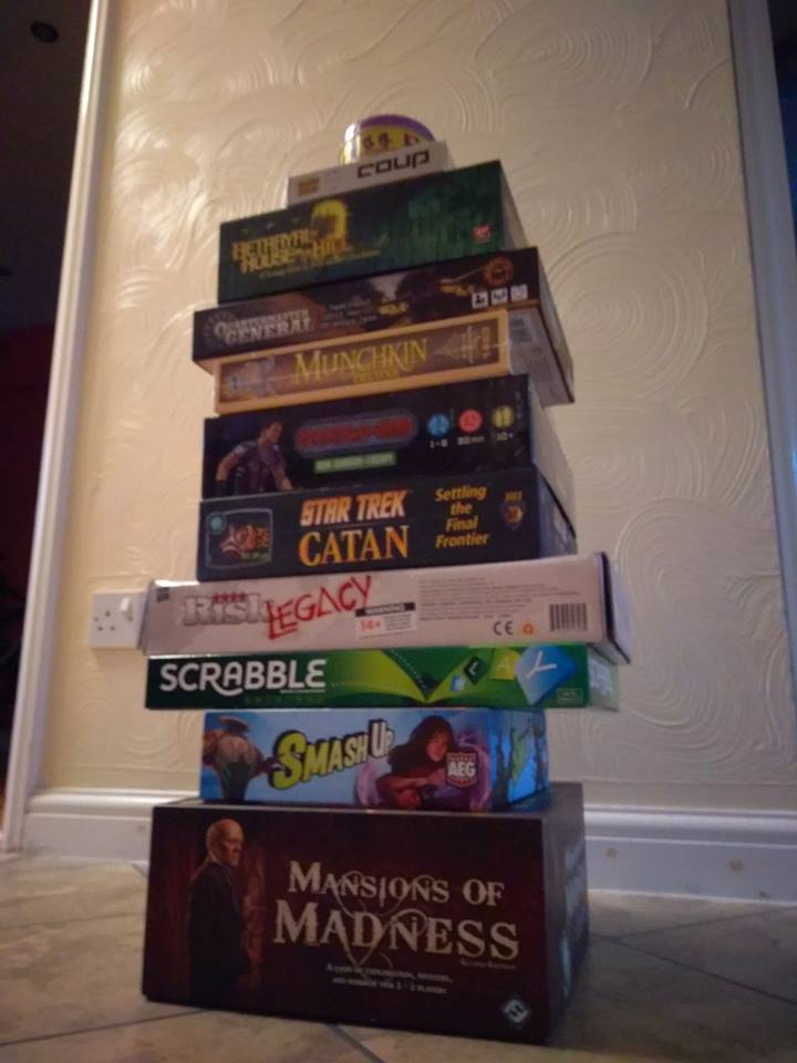 SmashUpDigital's tweet image. The tallest board game tower wins! Here's one so far, can you do better? Send your pictures in the link below by 8th May to enter. @alderac #Boardgames

facebook.com/NomadGamesLTD/…