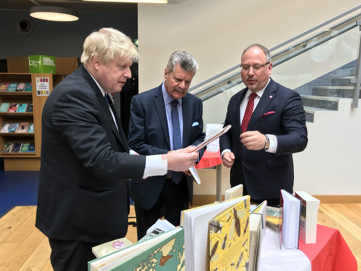 Boris Johnson On Twitter Delighted To Welcome Ambassador Arkadyrzegocki To Uxbridge Library For The Polish Heritage Festival A Wonderful Celebration Of Polish Culture And Exhibition About 303 Squadron Https T Co Spd5mw2jnd