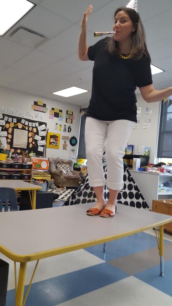 KinderMillerME's tweet photo. Us May birthdays...we stick together!!!  There is no better place to celebrate birthdays than a kindergarten room!  It has been a celebratory week in room 110! #danceonthetable https://t.co/lHcshO7nC7