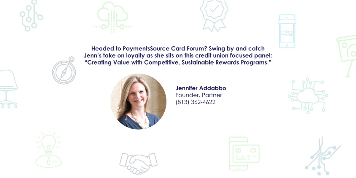 Come hang with Jenn in Miami next week at PaymentsSource Card Forum 2018! buff.ly/2HO5tEJ