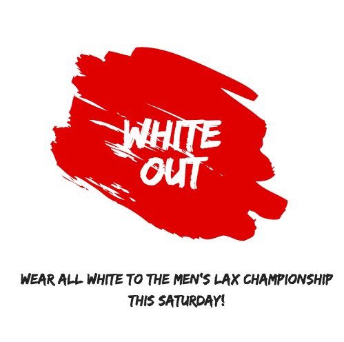 SetonHillSAAC's tweet photo. Help @SHU2021 create a spirit section for the @SetonHillLax Championship tomorrow at 12pm on DSG Field! It’s a WHITE OUT ⚪️⚪️

Some Class of 2021 students will be handing out white body paint! @GriffinsSports @SHUStudentLife @setonhill https://t.co/bCZ7ogtPIH