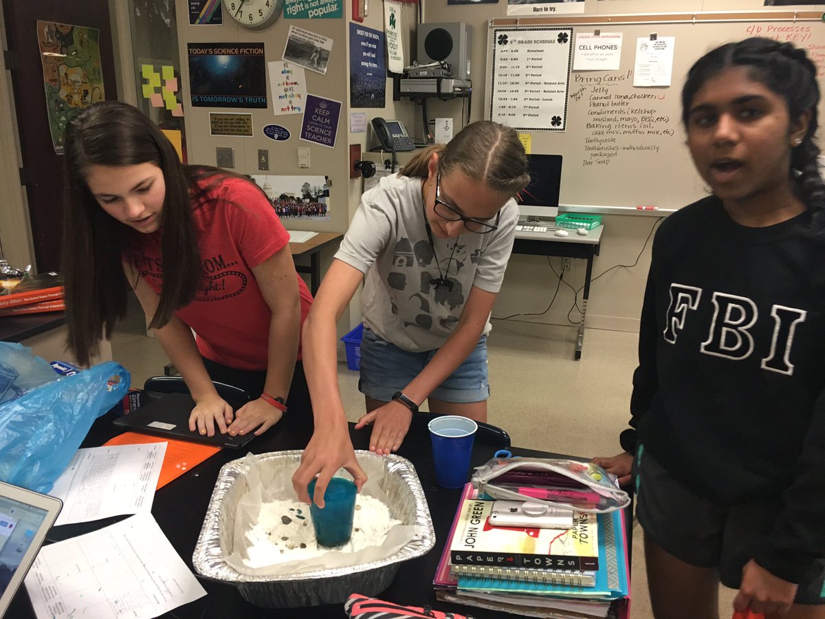 Kmscarpenter's tweet photo. (Continued, 2 of 2) Other science students are working to explain how glaciers impacted Ohio's landscape; they will share their work next week @KarrerMS #theDublinDifference https://t.co/Cg7e61q6M2