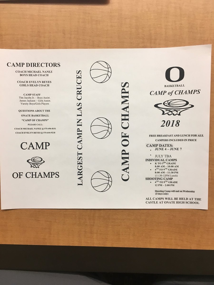 OnateHoops's tweet photo. Camp of Champs!!!! https://t.co/Fi6ntW6NFJ