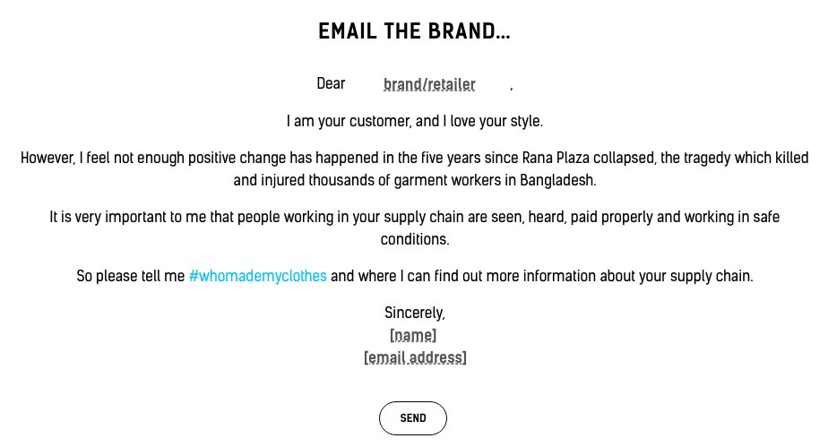 Fash_Rev's tweet photo. If you didn't ask #whomademyclothes last week, it's not too late. The revolution continues all year round. We have a form on our website which makes this process very easy. https://t.co/OMPEES8XQy https://t.co/Wid2LrlCkL