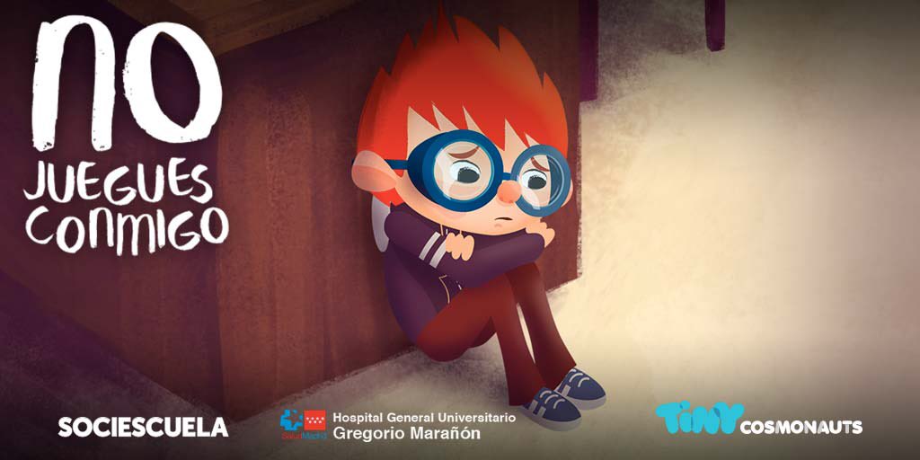 TinyCosmonauts's tweet photo. #NoJueguesConmigo un corto de animación creado para @Sociescuela y @PsiqInfantil para trabajar el diálogo sobre #Bullying y #Acosoescolar en las aulas. Entra a verlo aquí 👉🏻 https://t.co/pmO95uOAbF https://t.co/SLeht5tDkj