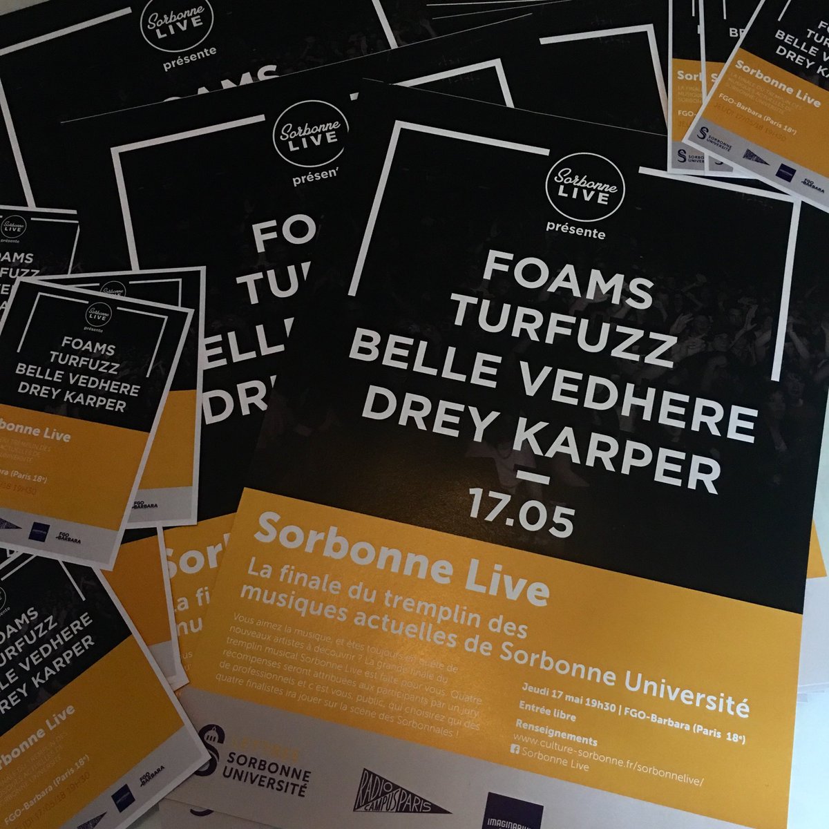 Sorbonne Live s'affiche et vient à votre rencontre !!
"C'est décidé, je participe" 🎵➡️ facebook.com/events/2495927…