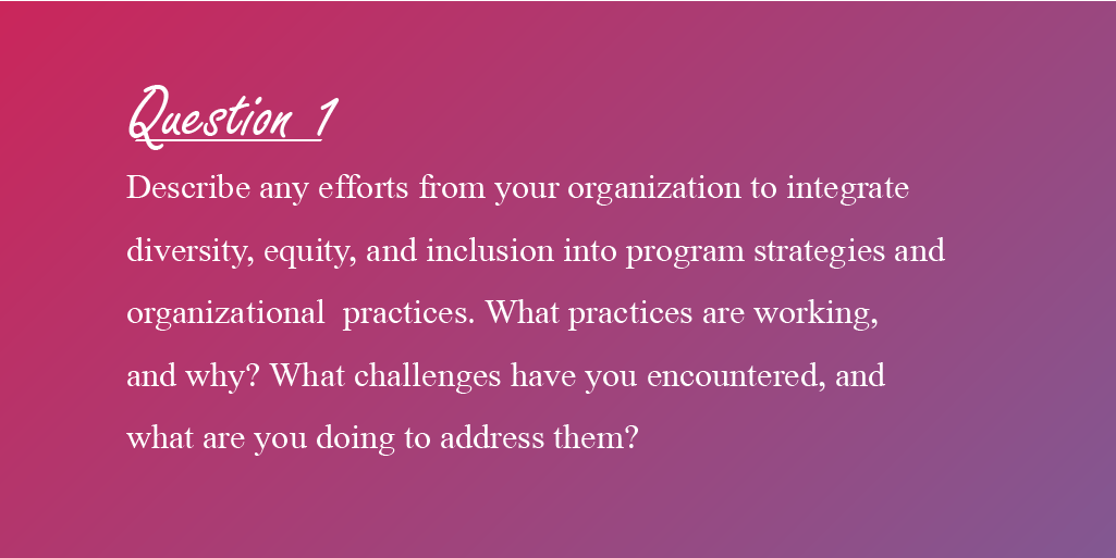 EqMeasure's tweet photo. From addressing power dynamics to the use of data, many orgs are integrating diversity, equity, and inclusion in their work. In the coming weeks, we’ll share questions on weaving DEI into philanthropic work to open conversation and learn from each other’s successes and challenges https://t.co/qIlcf0f4Fw