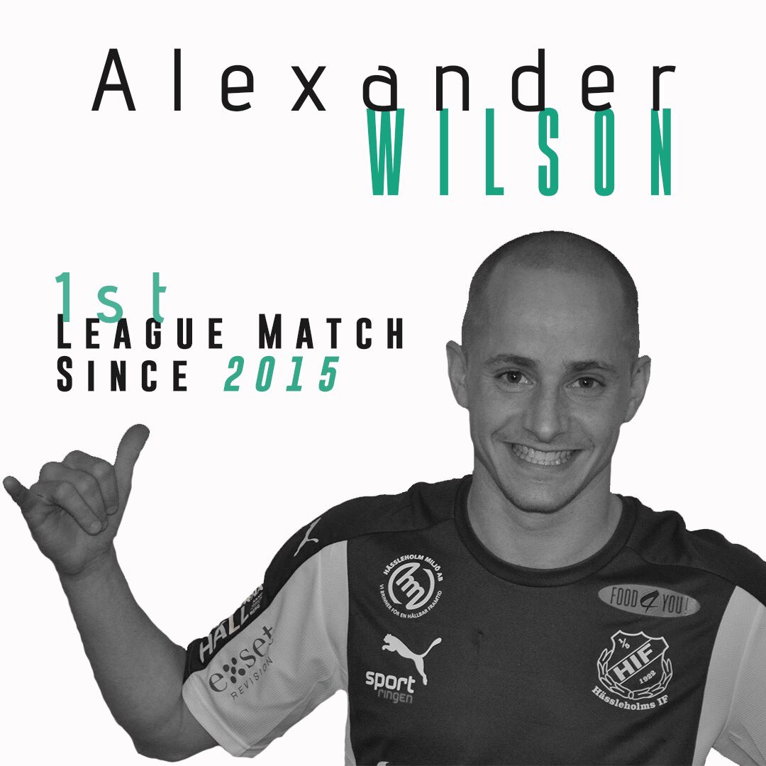 Congratulations Alex on your return to league football with <a href="/HassleholmsIF/">HassleholmsIF</a> 👏🏻👏🏻👏🏻💚⚽️💚⚽️