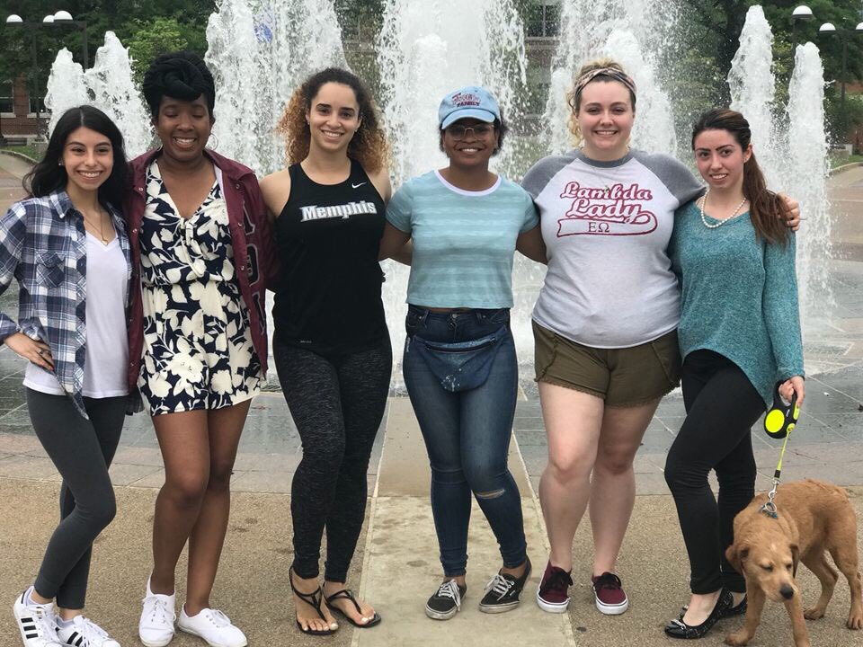 EpsilonOmegaLTA's tweet photo. Some of the Lovely Ladies of ΕΩ (and a special appearance from Kelse’s puppy) earlier today at the NPHC Yard Show. #GreekUnity #UnityLoveRespect #LovelyLambdaLadies https://t.co/ViVVV3ttOF
