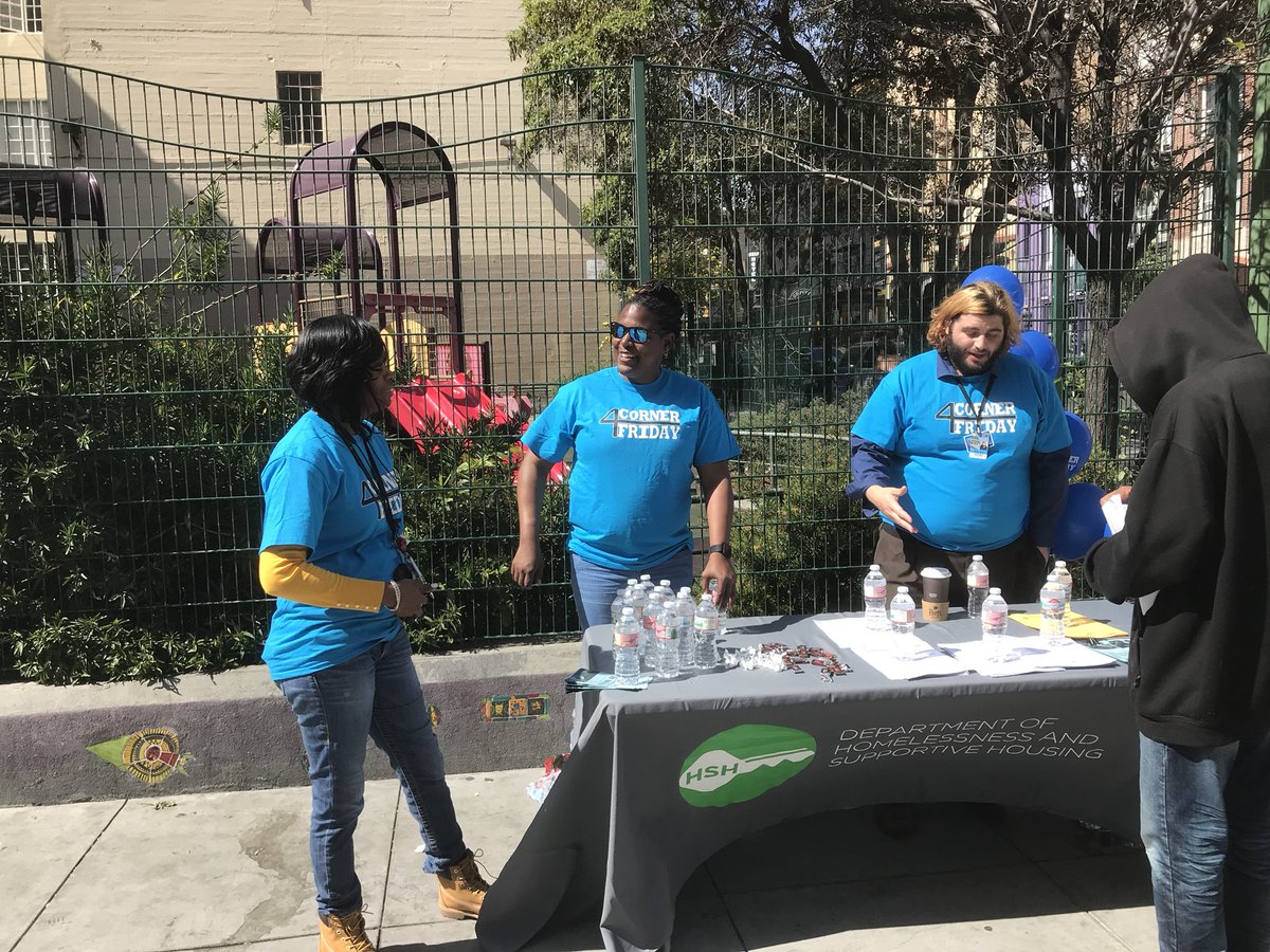 SF_HSH's tweet photo. Beautiful afternoon! HSH team is out at Turk and Hyde meeting neighbors, answering questions and enjoying the sunshine! Happy #4cornerfriday https://t.co/gemwLqKfT7