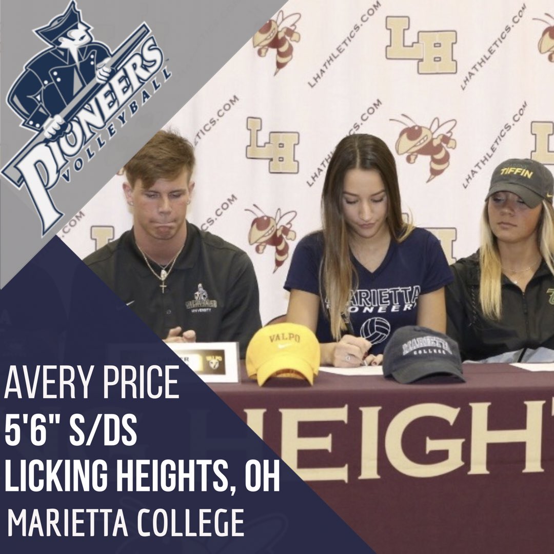 marietta_vball's tweet photo. Welcome to the Pioneer Family, Avery Price! https://t.co/pBnyQVZ4yf