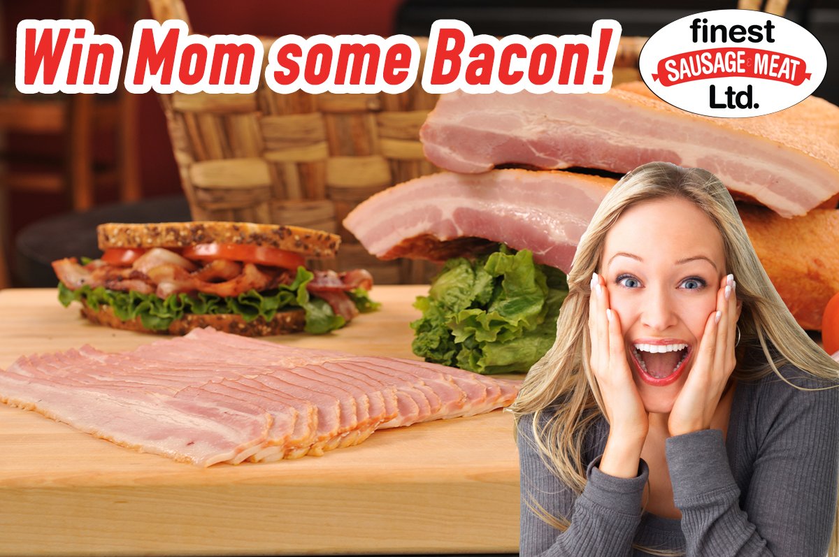 FinestSausage's tweet photo. What's better than Bacon? FREE BACON! You like Bacon. Mom likes Bacon. So we thought — lets give away a Mother's Day package with lots of bacon, sausages, pepperettes and lots of other meaty treats for this Mother's Day!
To enter...just RETWEET this Tweet. Easy. 🥓 https://t.co/dVp8QHAGYT