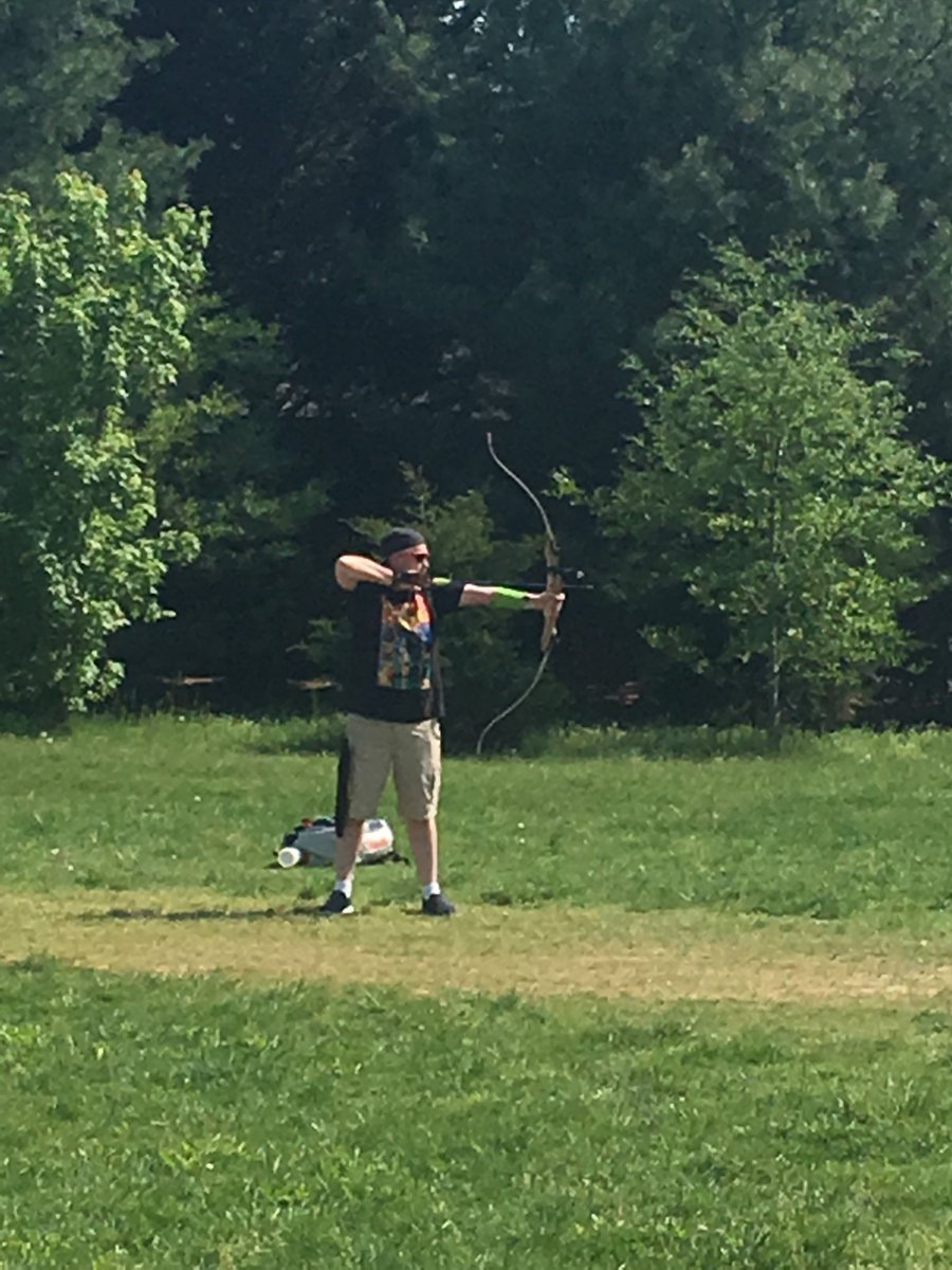 Mr. Hall was demonstrating kinetic energy and potential energy to our 5th graders <a href="/HyblaValleyES/">Hybla Valley ES</a>