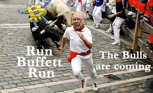 ToddRewards's tweet photo. Look out Warren this will end badly!!
The #bitcoin bulls are coming out. 

#blockchain #cryptocurrency #Crypto #tokens #investing #ico #Buffett #markets https://t.co/b5LSTKHpCG