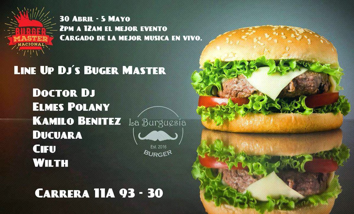 djwilth's tweet photo. Amig@s nos vemos HOY HOY HOY en el #BurgerMaster!!! en la
#LaBurguesiaBurger #Beer #Music #OverdoseMusicAgency #Wilth #Dj #ShowDj #ElectronicMusic #TribalHouse https://t.co/ZKeJj9AJZM