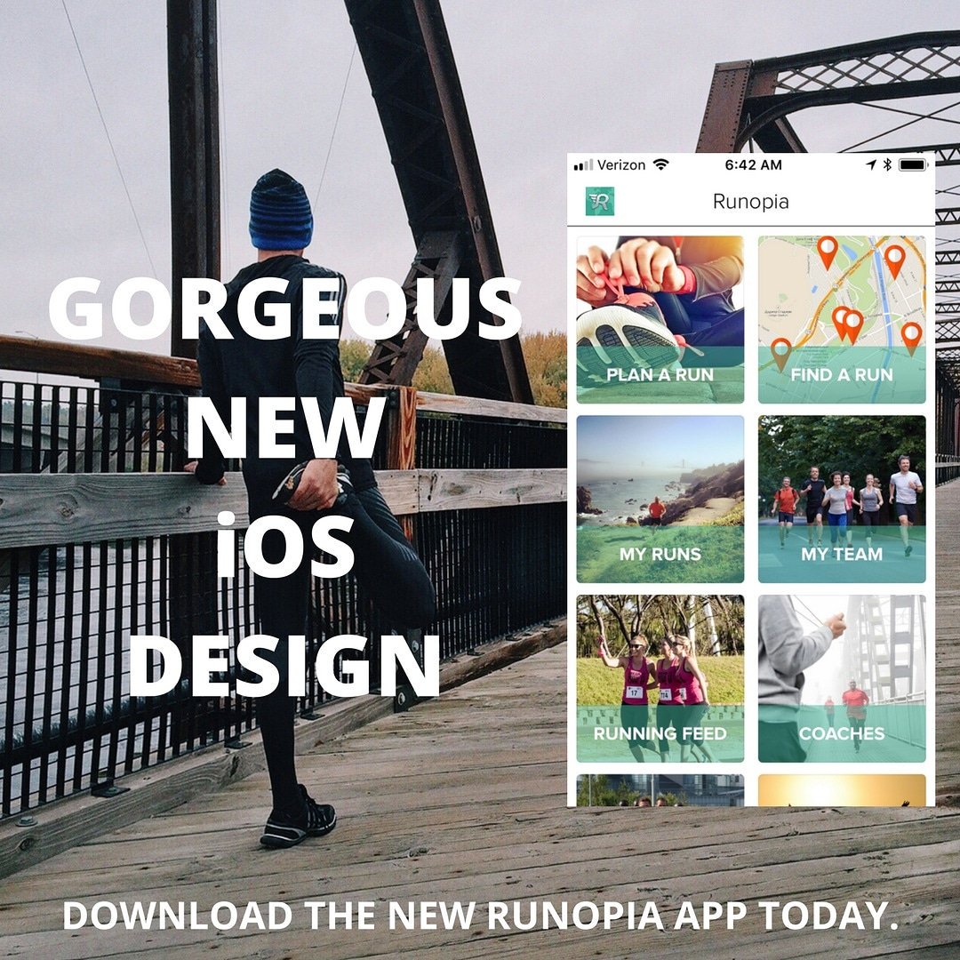 Runopia1's tweet photo. #Gorgeous new iOS #design. Download the new #Runopia app today. Available on #Android and #iPhone https://t.co/OiNPqx0Lkw