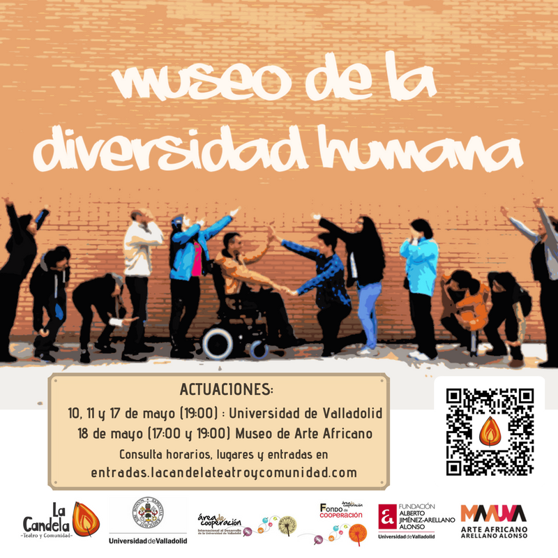 lacandelateatro's tweet photo. El Museo de la Diversidad Humana os recibirá los días 10, 11, 17 y 18. ¡Saca ya tu entrada y vive la experiencia del teatro encuentro! https://t.co/EGVXgyNy74 @Cooperacionuva @UVa_es #museodiversidad #lacandela #teatroencuentro #derechoshumanos #diversidad https://t.co/80oPgieFdE