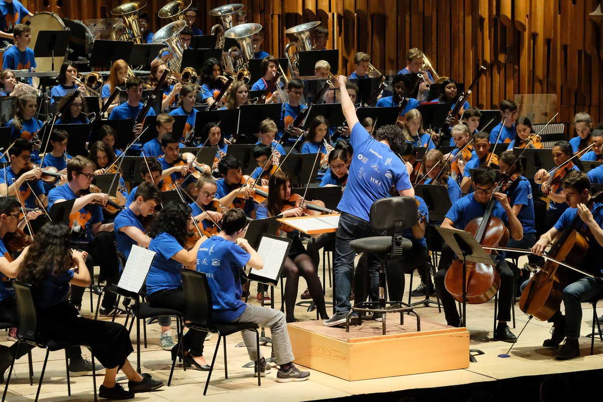 LAPhil's tweet photo. Today at the @BarbicanCentre, 10 incredible #YOLA students took part in the #TuningIntoChange student leadership symposium with other young musicians from the UK. The day culminated in an open rehearsal with @GustavoDudamel. #LAPhilTour
(Photos: Mark Allan/Barbican) https://t.co/pXeWI2BmXF